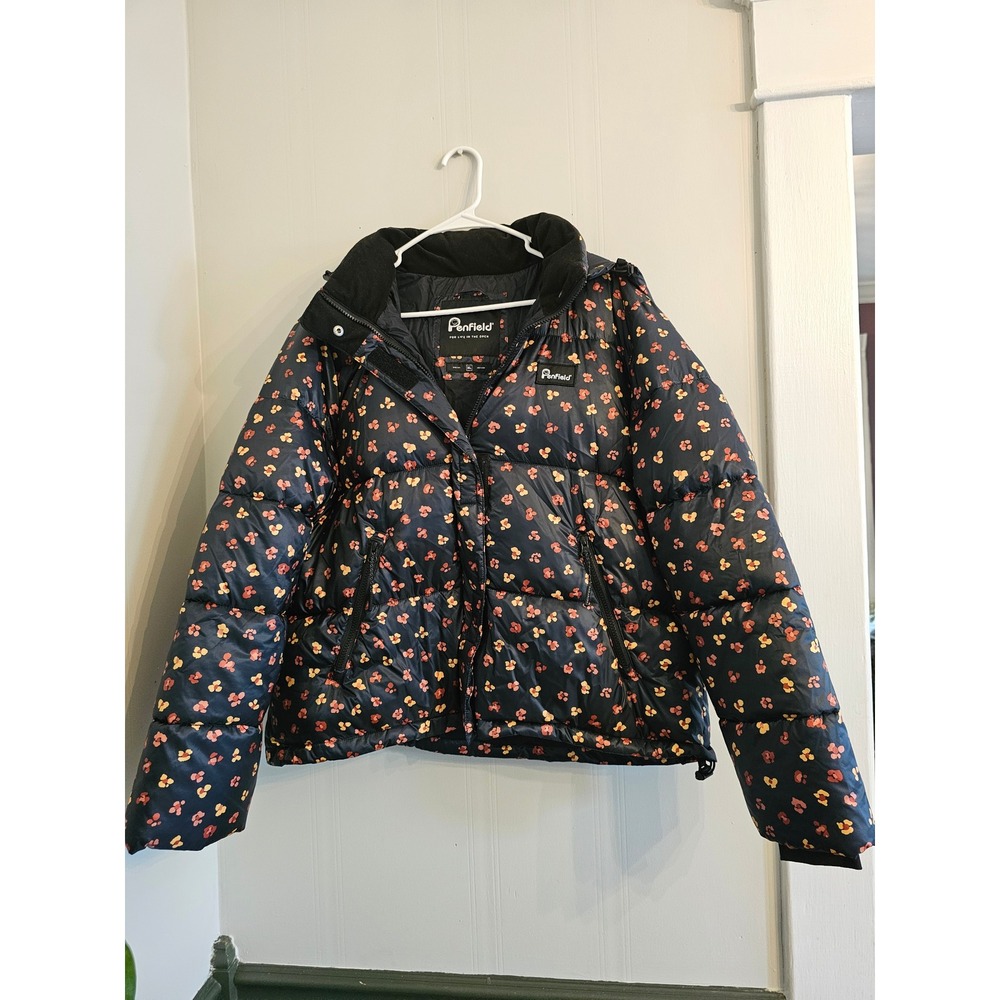 RARE Madewell x Penfield Equinox Puffer Jacket in Feline Floral womens XL